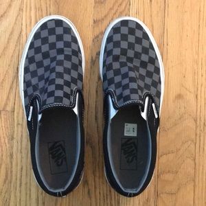 Checkerboard Vans Size 7.5